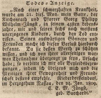 Dillenburger Intelligenz Nachrichten 1809
